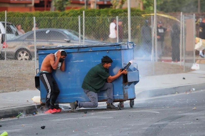 Los Angeles'ta isyan başladı! Ulusal Muhafızlar sokağa indi - Resim: 6