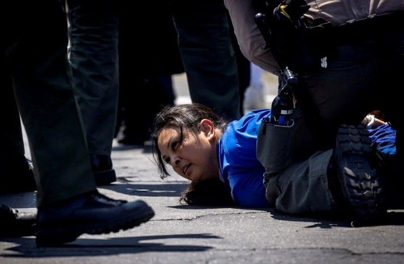 Los Angeles'ta isyan başladı! Ulusal Muhafızlar sokağa indi - Resim: 3