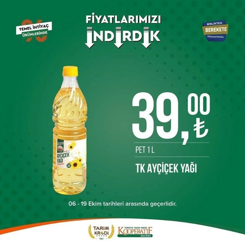 Yüzde 50 indirim bugün başladı! Tarım Kredi Kooperatif Market ekim ayına özel indirimli ürünler kataloğu yayınlandı! Et, süt, çay, hijyen malzemesi... - Resim: 84