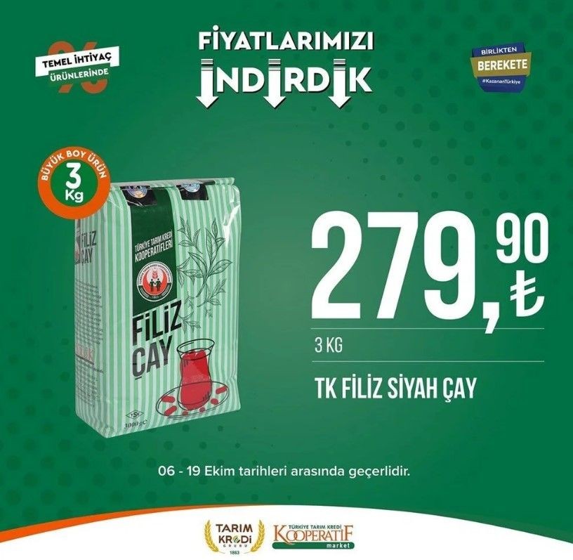Yüzde 50 indirim bugün başladı! Tarım Kredi Kooperatif Market ekim ayına özel indirimli ürünler kataloğu yayınlandı! Et, süt, çay, hijyen malzemesi... - Resim: 76