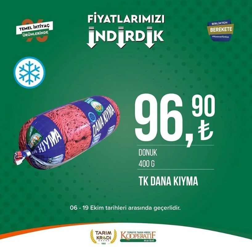 Yüzde 50 indirim bugün başladı! Tarım Kredi Kooperatif Market ekim ayına özel indirimli ürünler kataloğu yayınlandı! Et, süt, çay, hijyen malzemesi... - Resim: 70