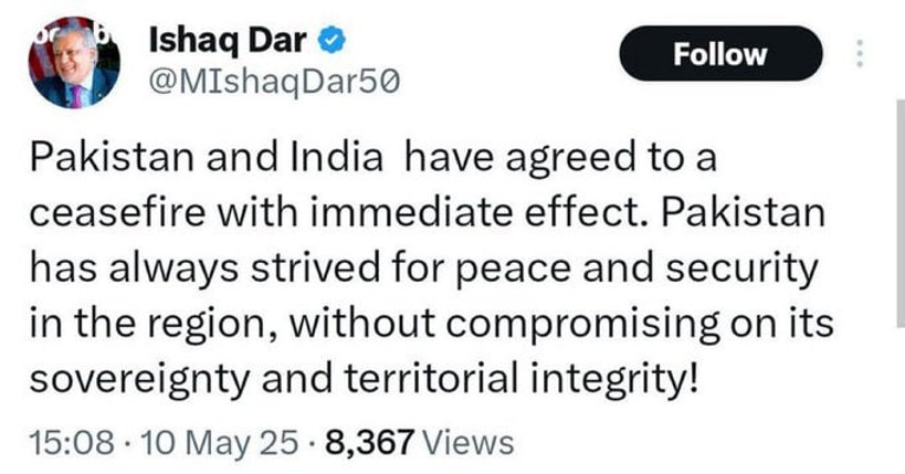 Hindistan ile Pakistan ateşkes ilan etti! Donald Trump: Uzun süren bir gecenin ardından - Resim : 2