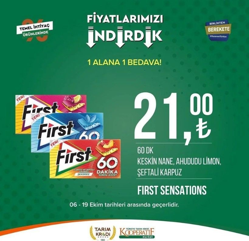 Yüzde 50 indirim bugün başladı! Tarım Kredi Kooperatif Market ekim ayına özel indirimli ürünler kataloğu yayınlandı! Et, süt, çay, hijyen malzemesi... - Resim: 55