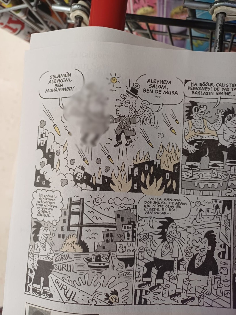 Leman dergisi binasına saldırı! Hz. Muhammed karikatürü tepki çekti: Çizer gözaltında, dergiye toplatma kararı - Resim : 1