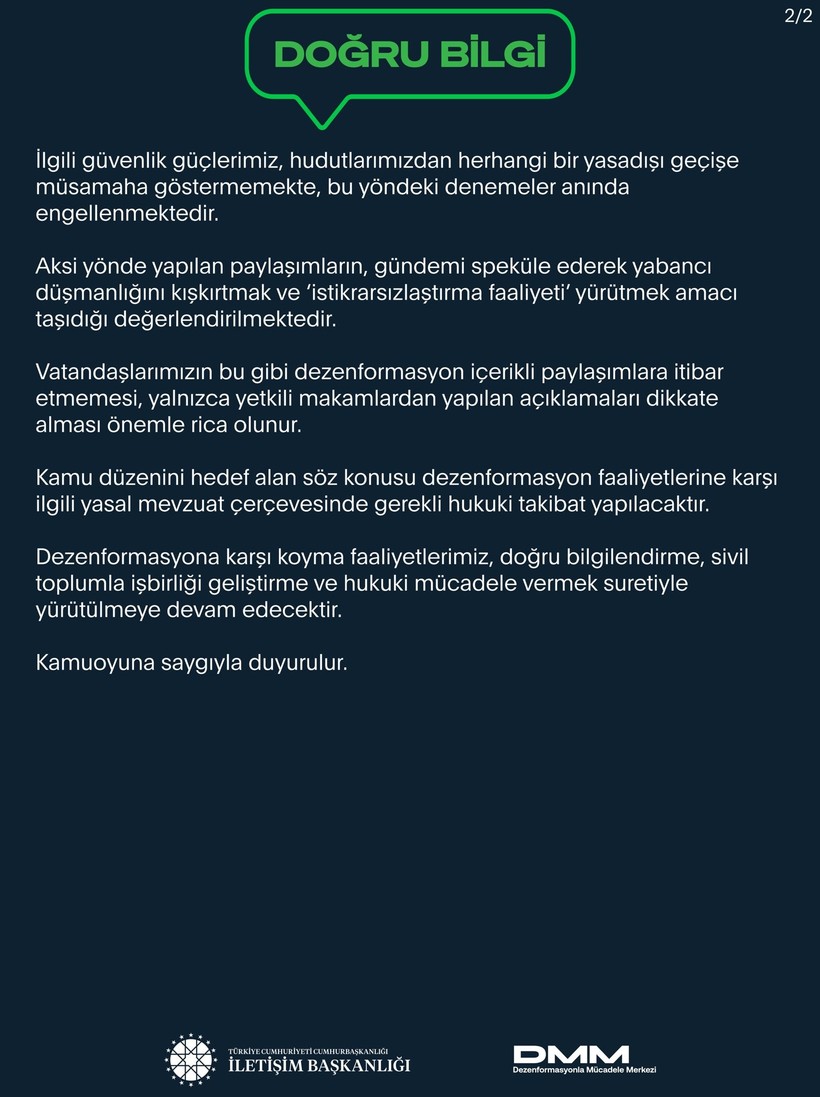 DMM'den sınır güvenliği açıklaması: “İran’dan göç dalgası” iddiası asılsız - Resim : 2