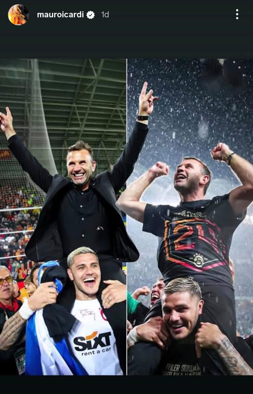 Mourinho kararı sonrası Mauro Icardi'den flaş paylaşım: Okan Buruk detayı - Resim : 1