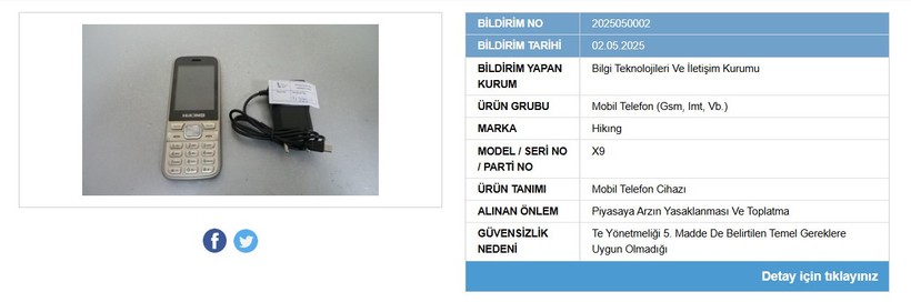 Türk telefon markasına şok: 4 telefon ve 1 ses cihazı toplatılıyor - Resim : 2