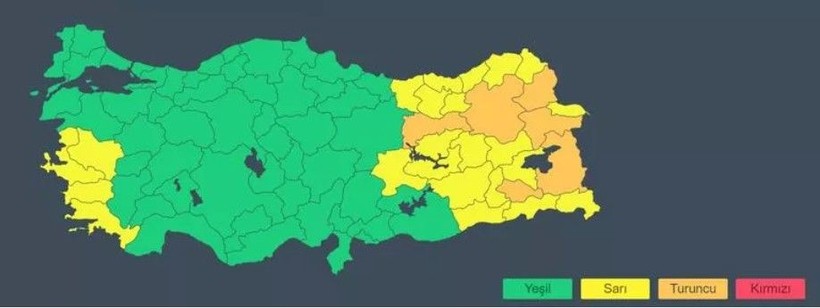 Meteoroloji'den 29 kent için "turuncu" ve "sarı" kod uyarısı! Sağanak ve fırtına geliyor (6 Mart Pazartesi hava durumu) - Resim: 9