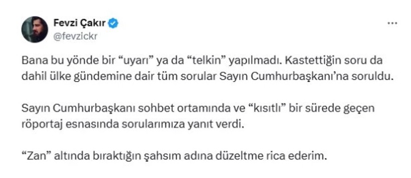 Cumhurbaşkanı Erdoğan'ın uçağında "adaylık" sorusunun yasaklandığı iddialarına yanıt - Resim : 2