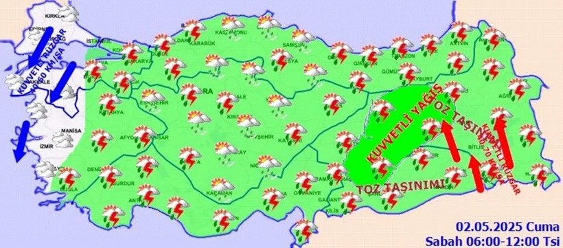 Meteoroloji saat verip uyardı: Yurdun büyük bölümünde etkili olacak - Resim: 6