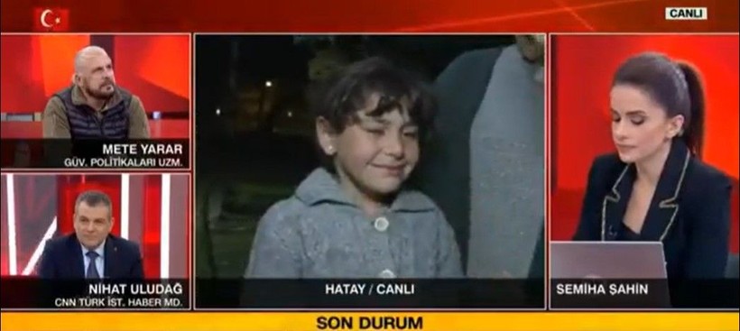 Fulya Öztürk'ün sorusuna gülücüklerle cevap vermeye başlayan Hatay'daki depremin küçük tanığı Defne, o anları hatırlayınca yutkunamadı: Unutamıyorum... - Resim: 6