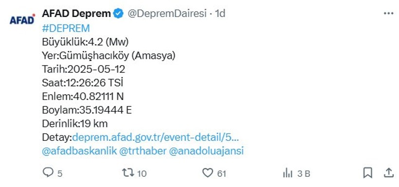 Son dakika! Amasya sallanıyor! Peş peşe 4'ün üzerinde 2 deprem - Resim : 2