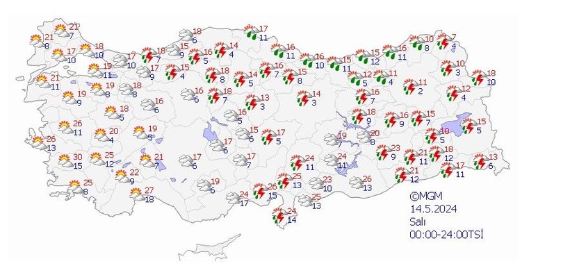 Meteoroloji'den 13 ile uyarı! AKOM İstanbul için saat verdi - Resim: 31