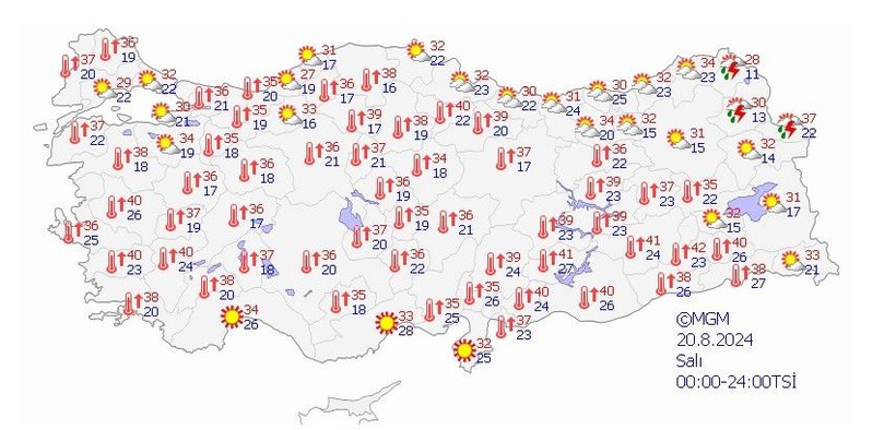 Aşırı sıcaklar kavuracak! Gölgede bile 42 derece olacak - Resim: 10
