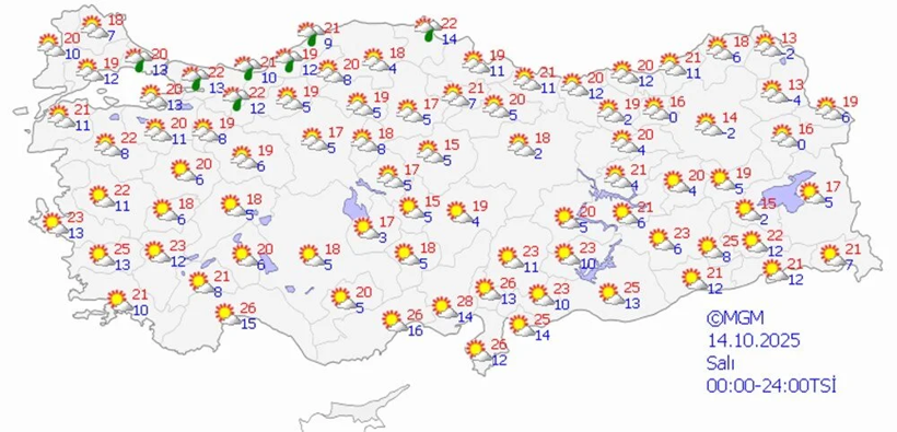 Meteorolojiden 6 il için kar ve kuvvetli yağış uyarısı - Resim: 7