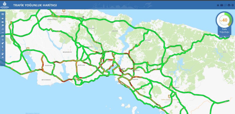 İstanbul trafiğinde korkulan olmadı! Okulların ilk günü trafik yoğunluğu yüzde 40 seviyelerinde kaldı - Resim : 1