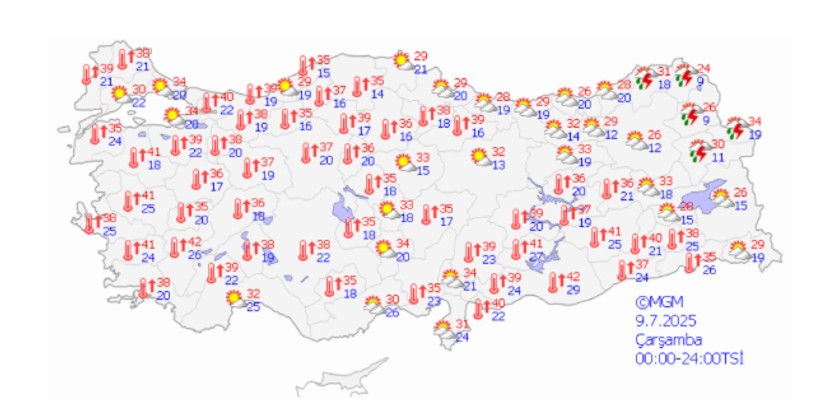 Meteoroloji İstanbul için uyardı! Sıcaklık rekor kıracak, asfaltta 50 dereceyi görebilir - Resim : 3
