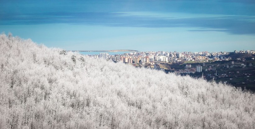 Sporseverlerin uğrak yeri! Kocadağ yaylası beyaza büründü ❄️🌨️☃️ Ortaya kartpostallık görüntüler çıktı - Resim: 5
