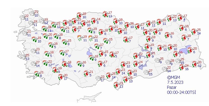 Hafta sonu hava nasıl olacak? 6-7 Mayıs Meteoroloji hava durumu tahminleri - Resim : 2