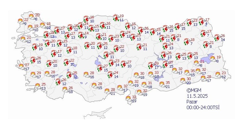Meteoroloji hafta sonu için uyardı: Yağışlar geri geliyor - Resim: 8