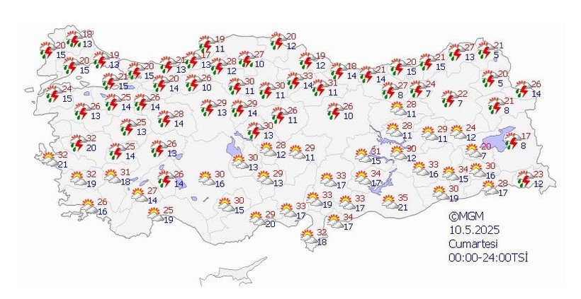 Meteoroloji hafta sonu için uyardı: Yağışlar geri geliyor - Resim: 7