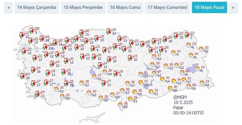 Meteoroloji'den 7 kente "sarı" uyarı: Gök gürültülü sağanak geliyor - Resim: 9