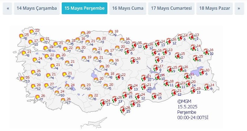 Meteoroloji'den 7 kente "sarı" uyarı: Gök gürültülü sağanak geliyor - Resim: 6