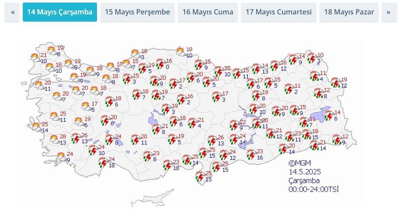 Meteoroloji'den 7 kente "sarı" uyarı: Gök gürültülü sağanak geliyor - Resim: 5
