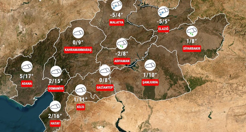 Meteoroloji'den deprem bölgesi için yağmur ve kar uyarısı - Resim : 4