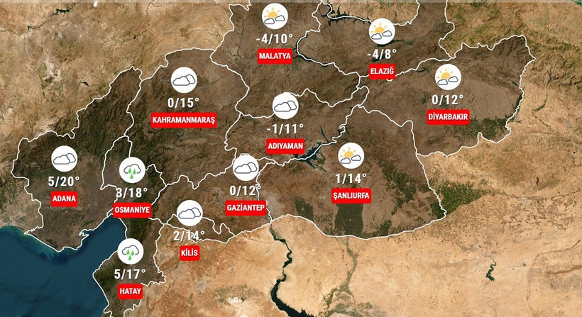 Meteoroloji'den deprem bölgesi için yağmur ve kar uyarısı - Resim : 5