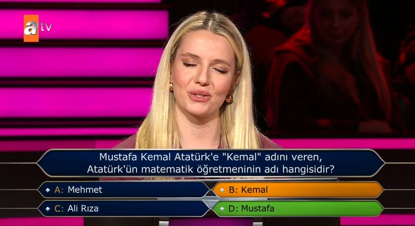 Kim Milyoner Olmak İster'de gündem olan Atatürk sorusu! Yanlış cevap verince... - Resim: 4