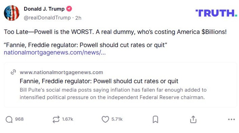 Donald Trump Fed Başkanı'na öfke kustu: Powell gerçek bir aptal - Resim : 2