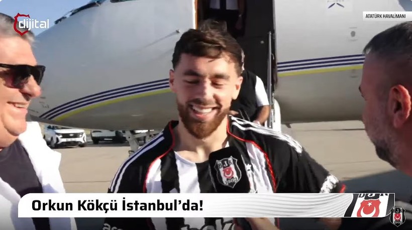 Beşiktaş'ın yeni transferi Orkun Kökçü İstanbul'da - Resim : 2