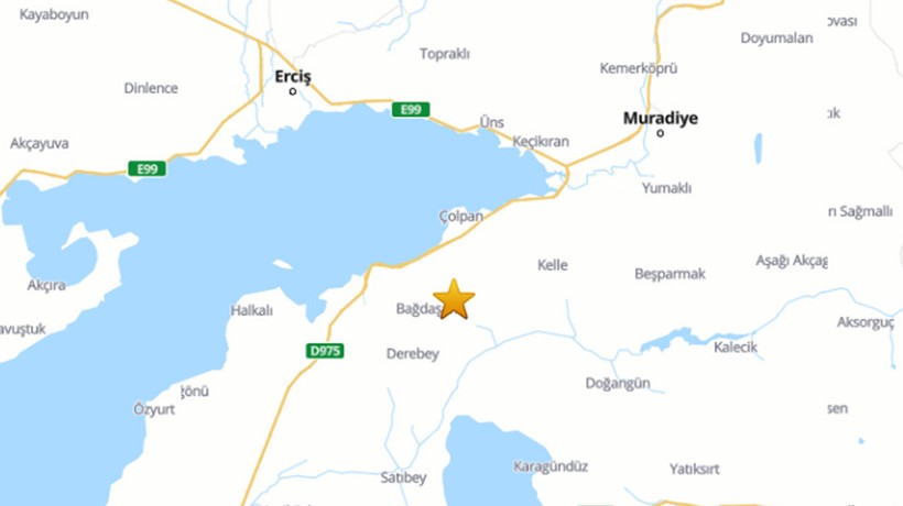 Van'da 3.9 büyüklüğünde deprem