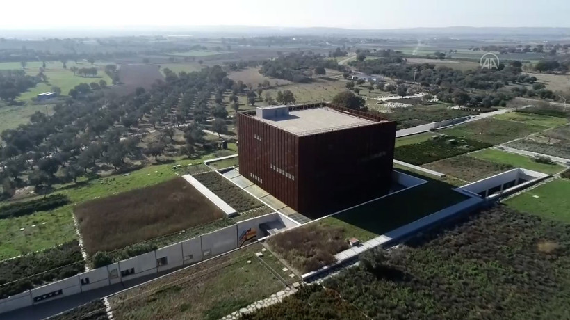Troya antik kenti ve ödüllü müzesi, FPV dronla görüntülendi