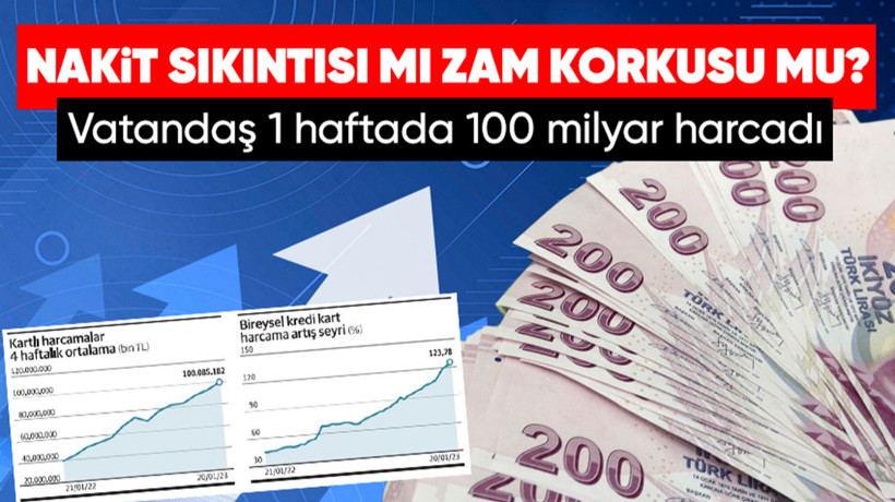 Nakit sıkıntısı mı zam korkusu mu? Vatandaş 1 haftada 100 milyar TL'lik kredi kartı harcaması yaptı