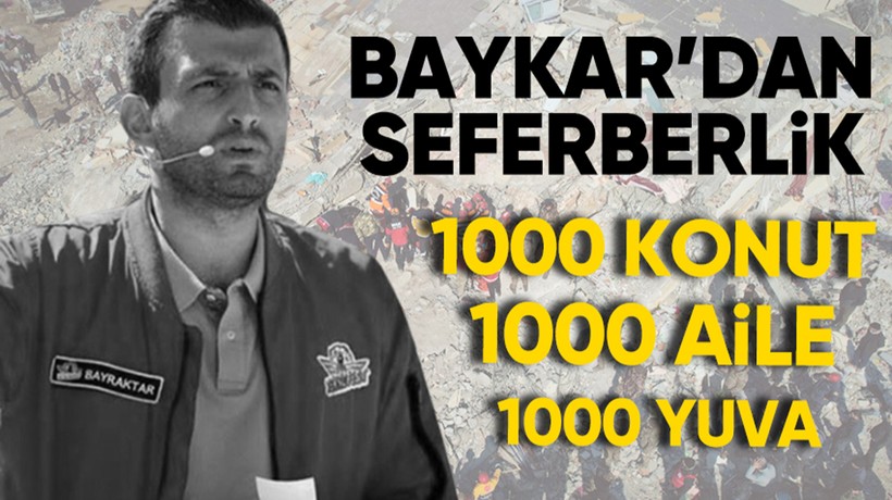 BAYKAR konut seferberliği başlatıyor! Baykar Yönetim Kurulu Başkanı Selçuk Bayraktar açıkladı!