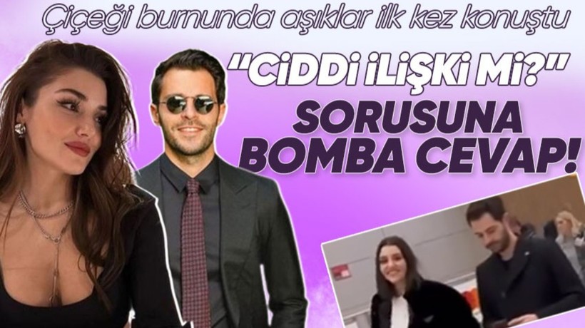 Tatil dönüşü havalimanında kameralara yakalanan Hande Erçel ve Hakan Sabancı çiftinden bomba itiraf! VİDEO