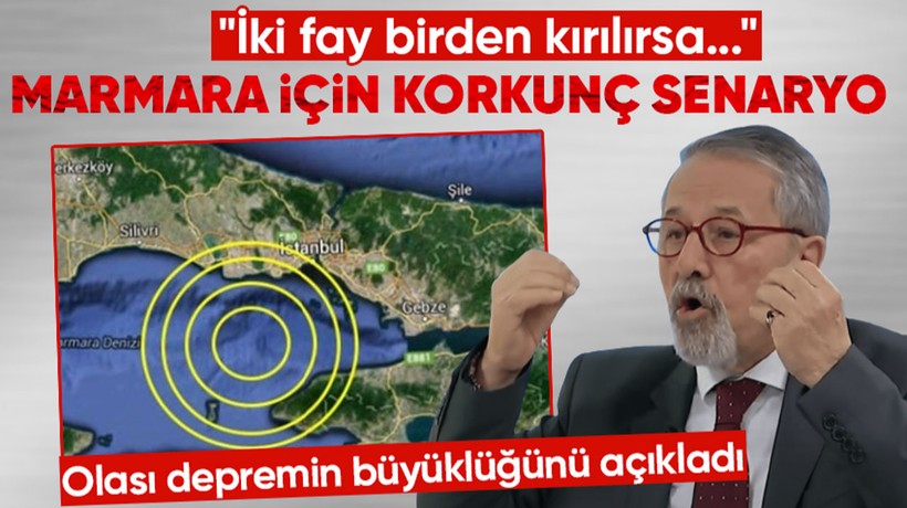 Prof. Dr. Naci Görür'den korkutan Marmara depremi senaryosu! "İki fay birden kırılırsa..." dedi ve o bölgeyi işaret ederek anlattı