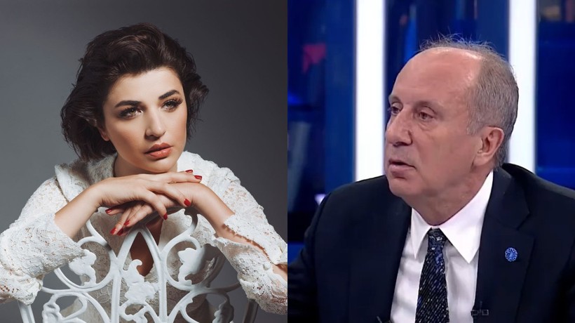 Gonca Vuslateri, 100 bin imza toplayarak cumhurbaşkanı adayı olan Muharrem İnce'yi topa tuttu