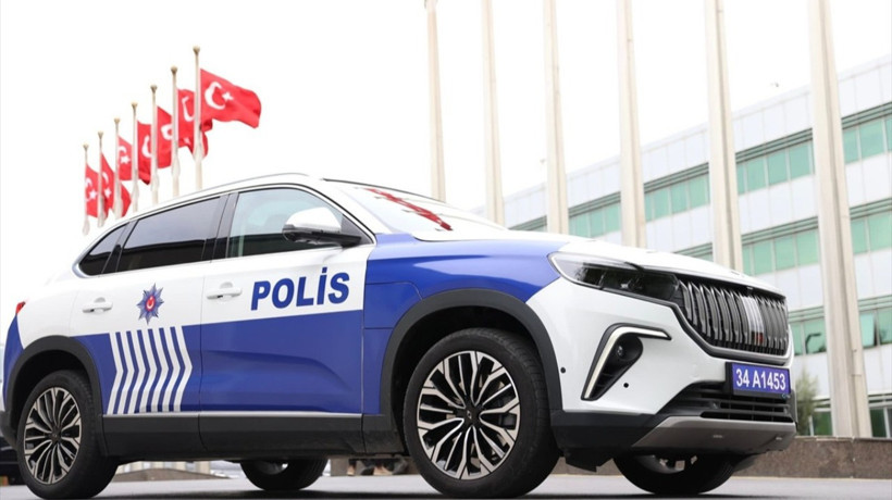 Türkiye'deki Togg marka ilk polis aracı görüntülendi