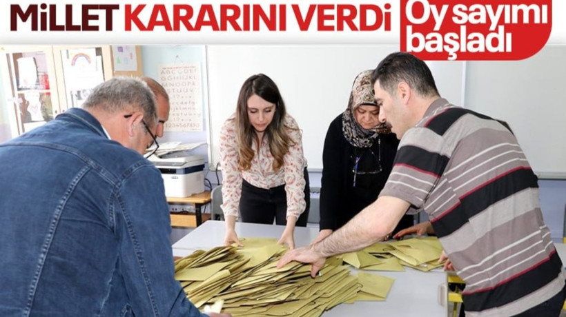 Türkiye'nin kaderini belirleyecek tarihi seçimler için oy kullanma işlemi saat 17.00 itibarıyla sona erdi! Oylar sayılmaya başlandı