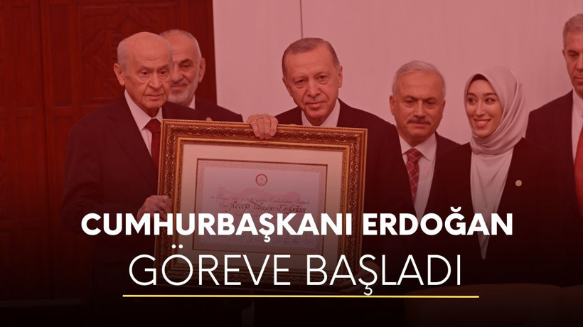 Haberet Külliye’de: Cumhurbaşkanı Erdoğan resmen göreve başladı