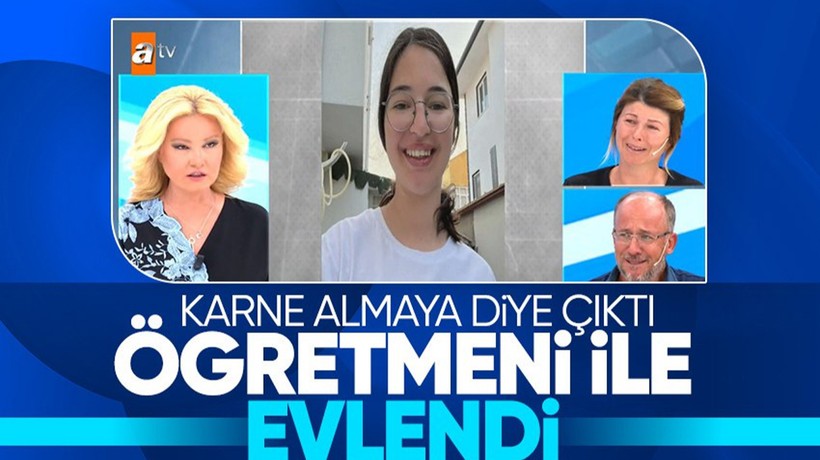 Müge Anlı'da şoke eden olay: Manisa'da karne almaya giden Begüm kendisinden 32 yaş büyük öğretmeniyle evlendi
