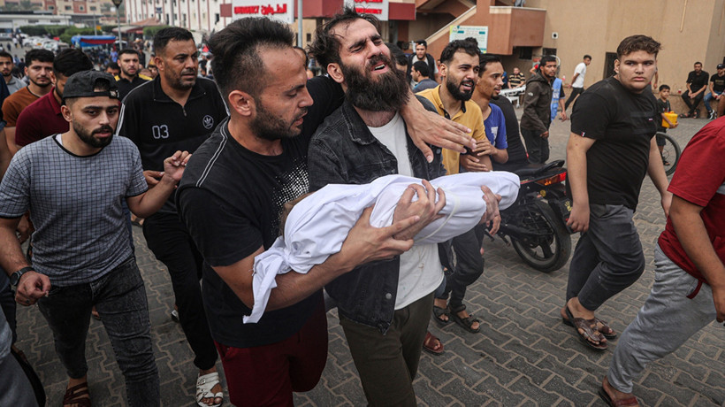 İsrail Gazze'ye 24 saatte 450 saldırı düzenledi! Çocuklara bomba yağdırıyorlar