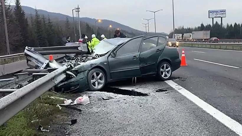 Düzce'de Anadolu Otoyolunda yaşanan feci kazada çok sayıda yaralı var