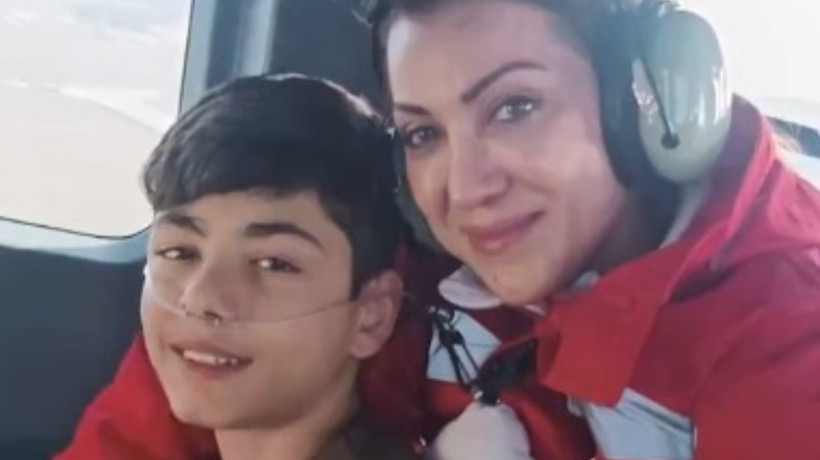 Diyarbakır'daki hasta çocuk helikopter ambulansla hastaneye ulaştırıldı