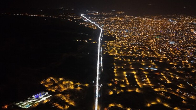 İstanbul'a geri dönüş yolculuğunda yoğun trafik