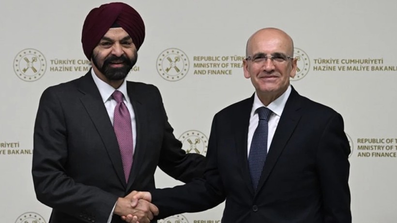 Mehmet Şimşek, Dünya Bankası Grubu Başkanı Ajay Banga ile Merkez Bankası'nda bir araya geldi