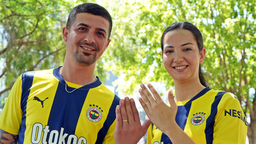 Yıllar sonra buluştular! Fenerbahçeliler Günü'nde evlendiler